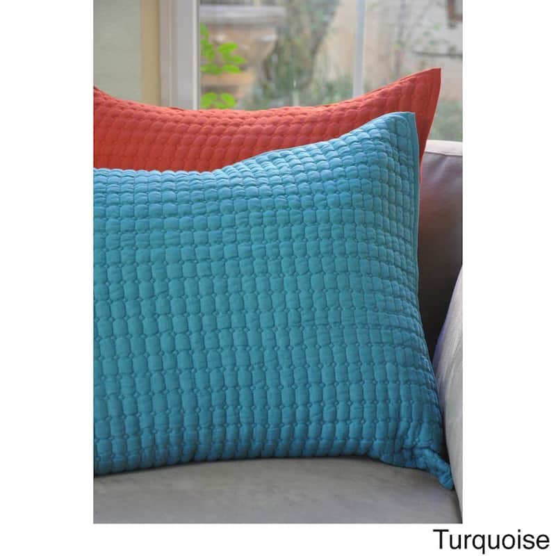 Iven Linen Sham - Turquoise - Accent - King