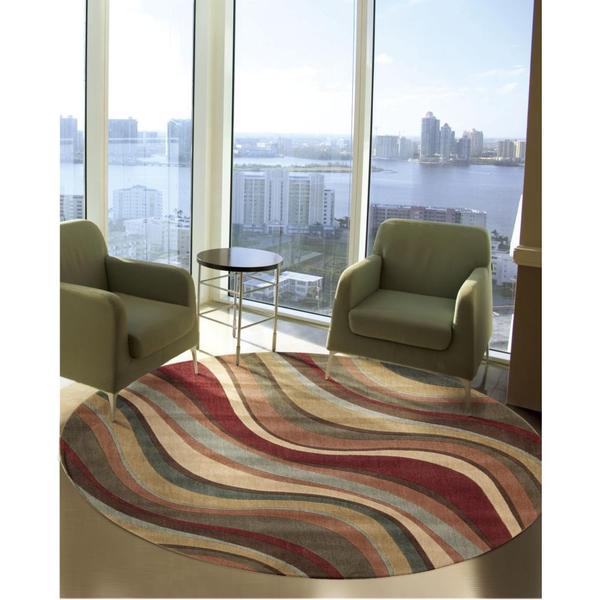 Rug Squared Fenwick Multicolor Rug - Multi - 5'6" Round