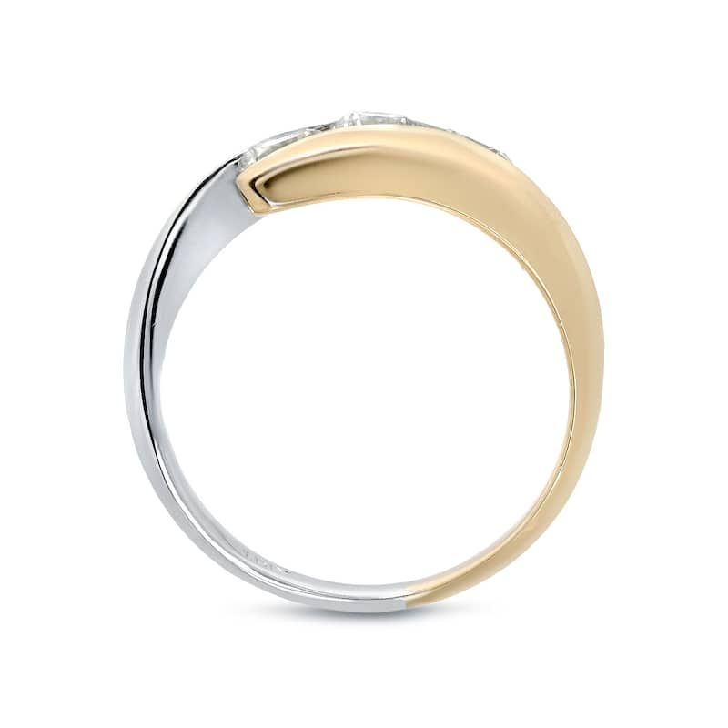 Auriya Contemporary 1ct TDW 3-Stone Bypass Diamond Ring 14k Gold