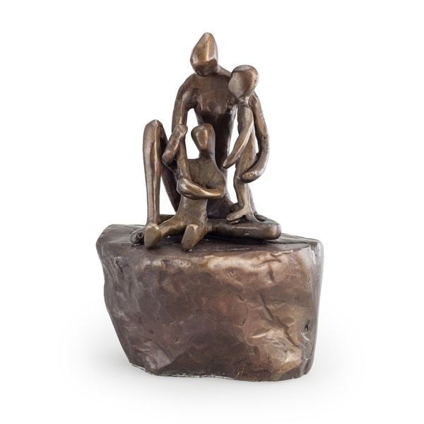 Danya B.? Mother With Children On Rock Bronze Sculpture - Bed Bath ...