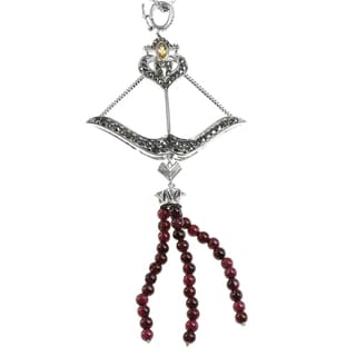 Marcasite, Sterling Silver Amethyst Necklace Designer Necklaces - Overstock.com: Buy Designer Jewelry Online - 웹