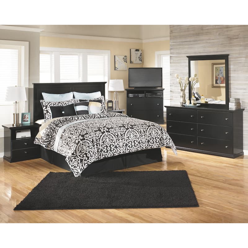 Signature Design by Ashley Maribel Black King/Cal King Panel Headboard