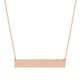 preview thumbnail 3 of 14, 10k or 14k Gold Engraveable Bar Cable Chain Necklace (18 inch)
