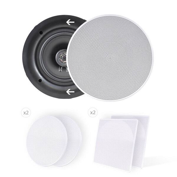 Shop Pyle Kthsp370 6 Room In Wall Ceiling 5 25 Inch Speaker