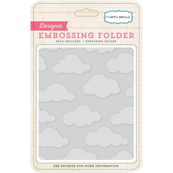 Carta Bella Embossing Folder 5inX5.875inClouds   Shopping