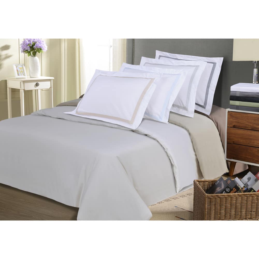 Superior Wrinkle Resistant Embroidered Microfiber Duvet Cover Set