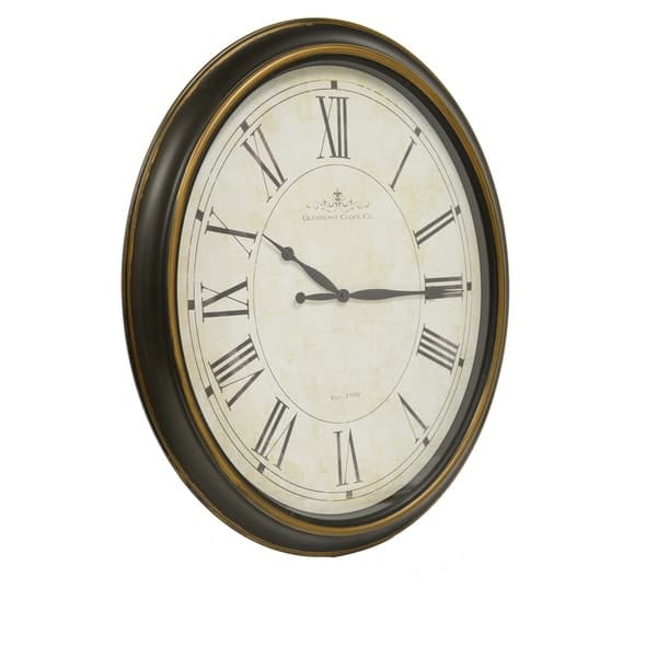 Glenmont Traditional Roman Numeral Oval Wall Clock - Bed Bath & Beyond ...