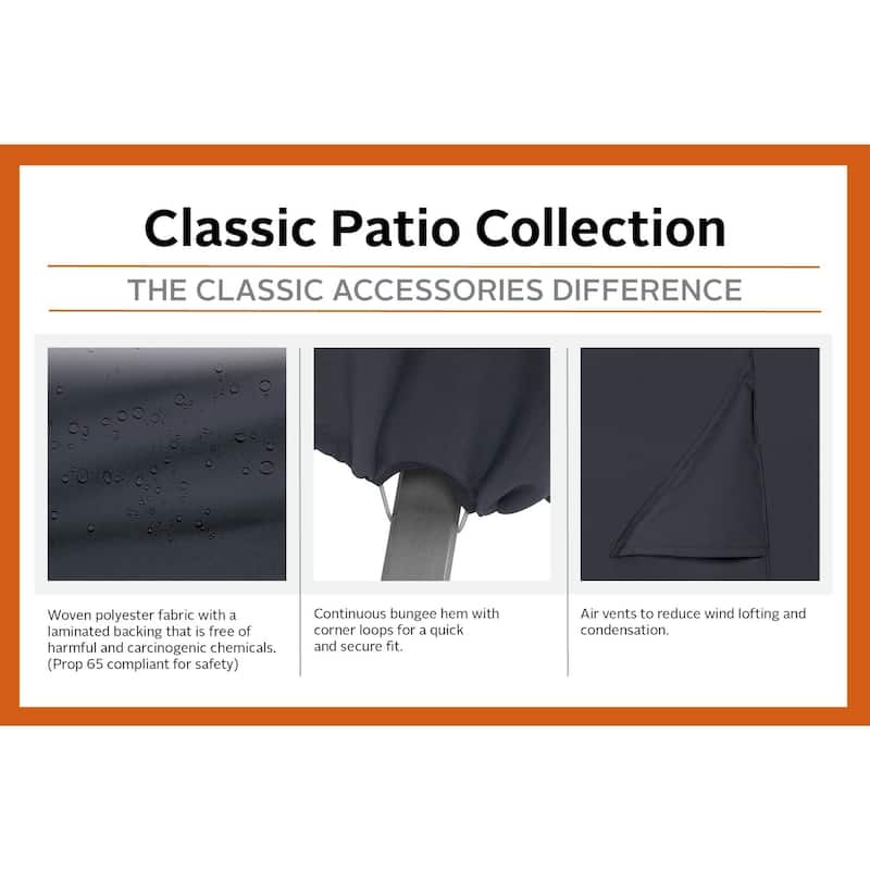 Classic Accessories Black Cover for Built-In Grills