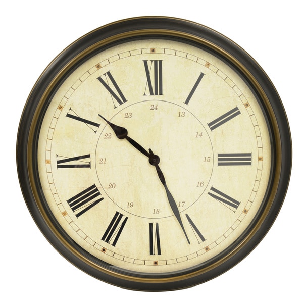 Continental 30-inch Roman Numeral Wall Clock - Free Shipping Today ...