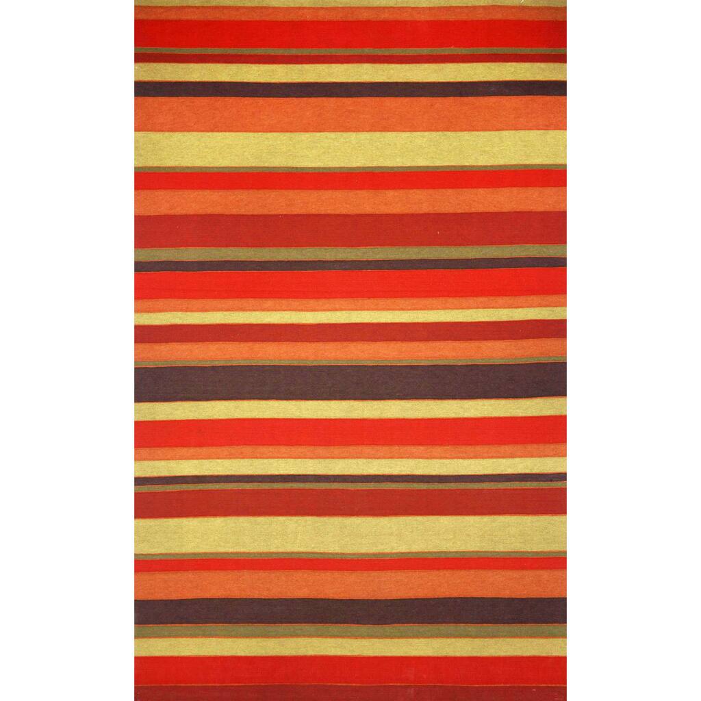 Multi Stripe Outdoor Rug
