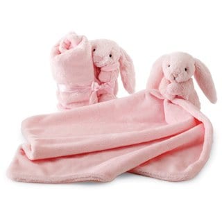 Jellycat Bashful Pink Bunny Soother Blankie