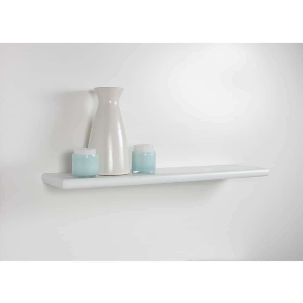 InPlace White Bracket-less Decorative Shelf