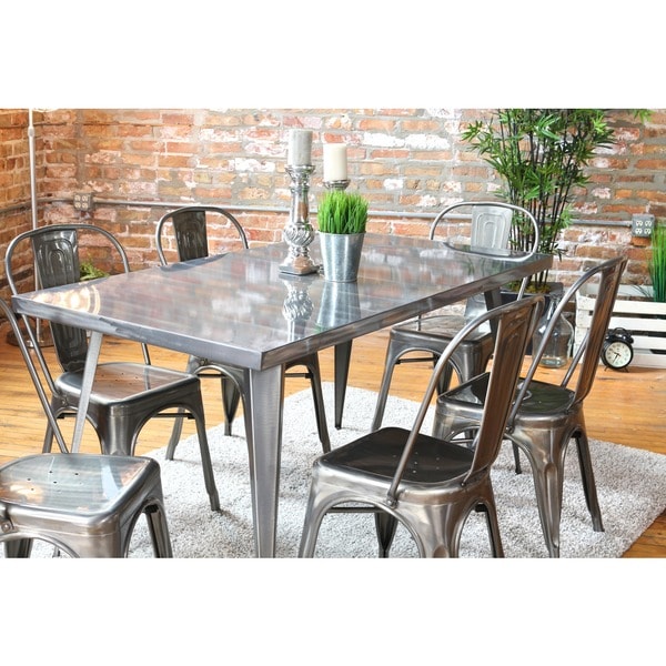 Austin Industrial Metal Dining Table - Free Shipping Today ...