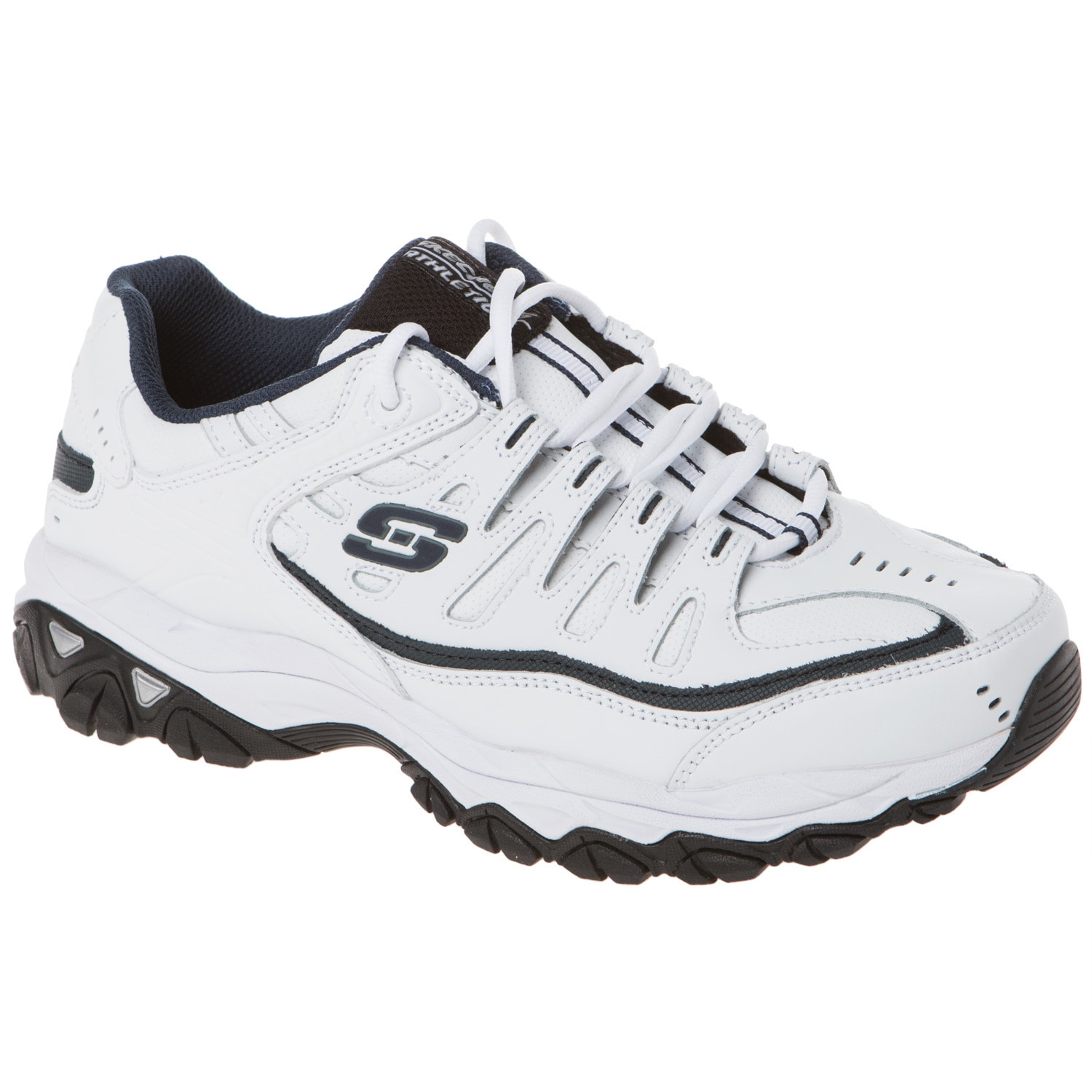 skechers leather tennis shoes