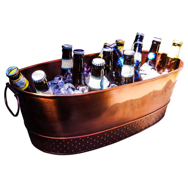Shop BREKX Colt Copper Finish Beverage Tub Free Shipping Today