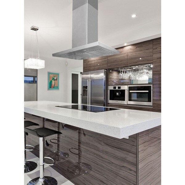 Kobe Brillia 42 Inch 750 Cfm Island Range Hood In 18 Gauge Kobe Brillia 42 Inch 750 Cfm Island Range Hood In 18 Gauge Commercial Grade Stainless
