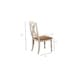 preview thumbnail 4 of 2, Iconic Furniture Company Antiqued Caramel/ Biscotti Butterfly Back Dining Chair (Set of 2) - N/A