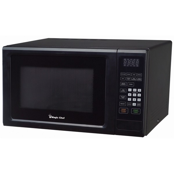 Countertop Microwave with Variable Control Knob MAGIC CHEF 0.7 cu White ft 