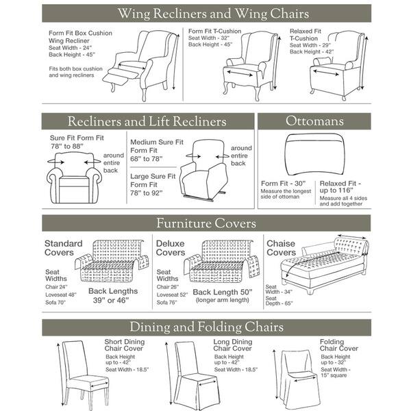 Sure Fit Cotton Twill Separate Seat Sofa Slipcover Separate Seat Sofa Slipcover