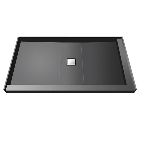 Shop Wonder Drain 34 x 60 Shower Pan Center Drain Right Dual Curb