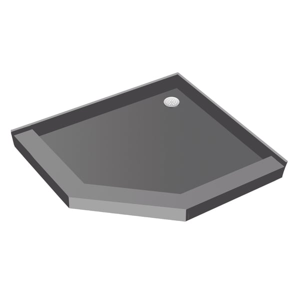 Redi Neo 40 X Angle Shower Pan With Back Drain Redi Neo 40 X Angle Shower Pan With Back Drain