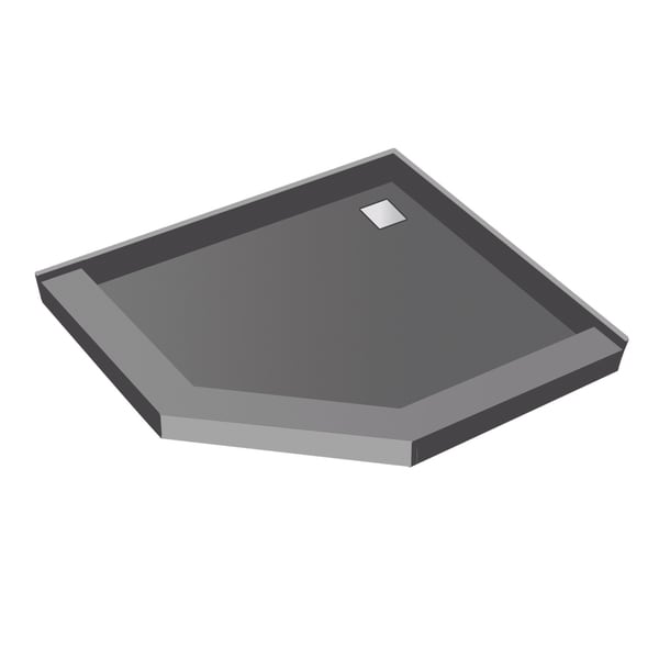 Redi Neo 42 x 42 Wonder Drain Pan Back Drain Tileable Top