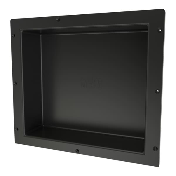 Redi Niche Individually Boxed 16 inch L x 14 inch W Standard Single Niche. Material HIPS Black