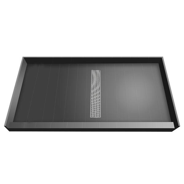 Redi Trench 34 X 60 Shower Pan Center Designer BN Trench Drain Bed Redi trench 34 x 60 shower pan center designer bn trench drain bed