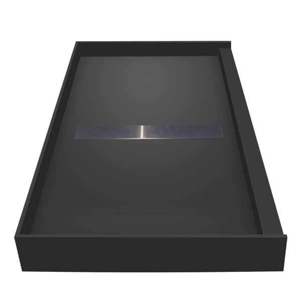 Redi Trench 36 x 60 Shower Pan Center Solid BN Trench Drain Bed Bath