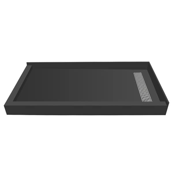 Redi Trench 36 x 42 Shower Pan Right BN Trench L Dual Curb