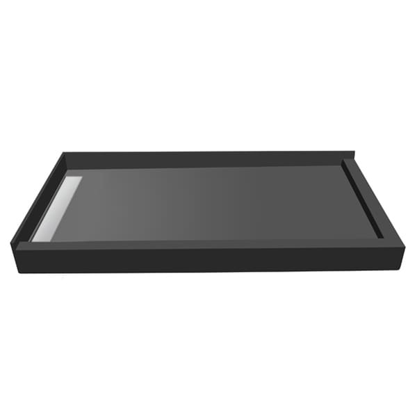 WonderFall Trench 42 x 72 Shower Pan Left Drain Right Dual Curb