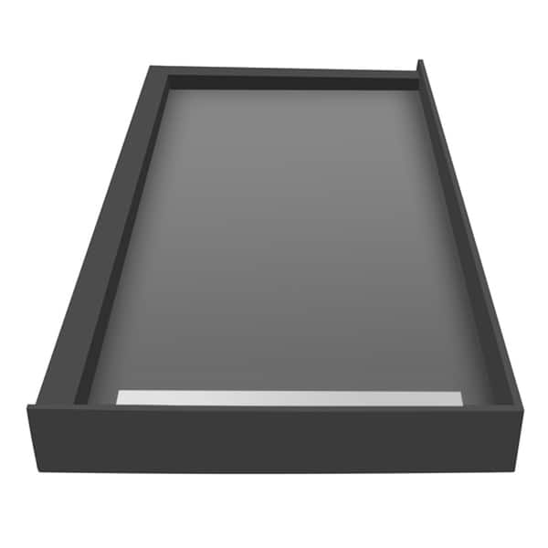 WonderFall Trench 48 x 60 Shower Pan Right Drain Left Dual Curb - Bed ...