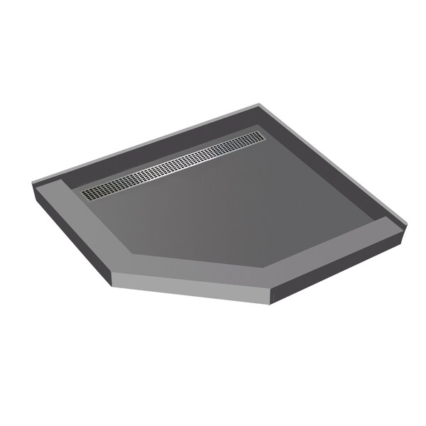Redi Neo 44 x 44 Redi Trench Shower Pan Left PC Trench