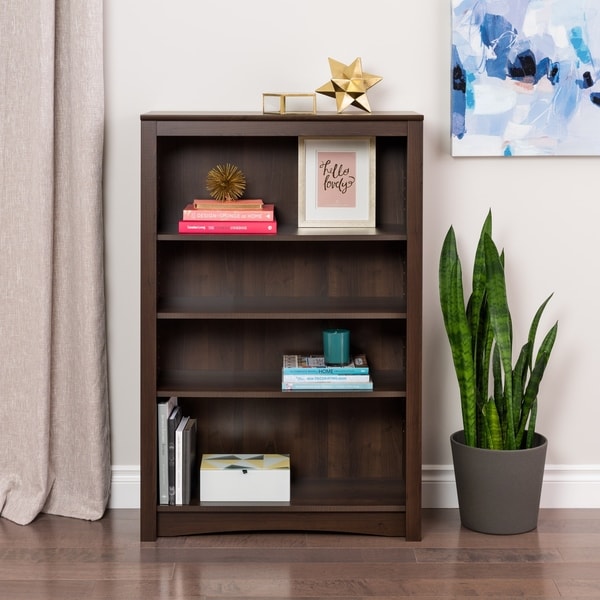 Prepac Ellsworth Espresso 4-shelf Bookcase