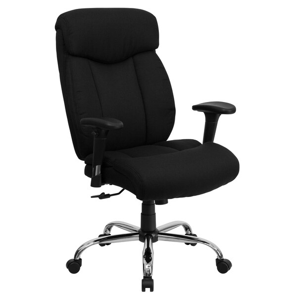 Big & Tall 400 lb. Rated High Back Black Fabric Executive Ergonomic Chair