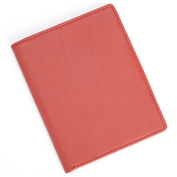 Royce Leather Red RFID BlockingPassport Currency Wallet