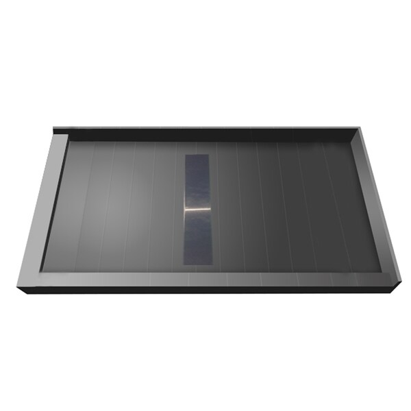 Redi Trench 36 X 48 Shower Pan Center Solid Bn Linear Drain L Redi Trench 36 X 48 Shower Pan Center Solid Bn Linear Drain L Dual Curb