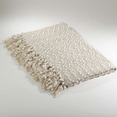 Petite Pompon Design Throw