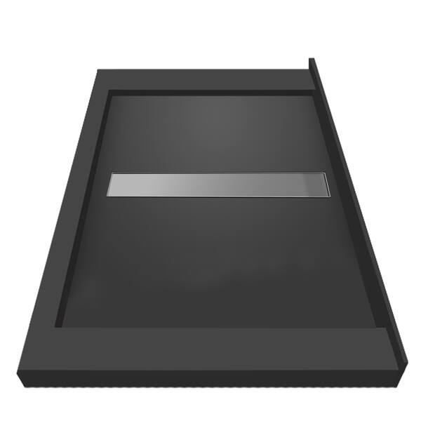 Redi Trench 34 X 60 Shower Pan Center Tileable Trench Drain Triple Curb Redi trench 34 x 60 shower pan center tileable trench drain triple curb