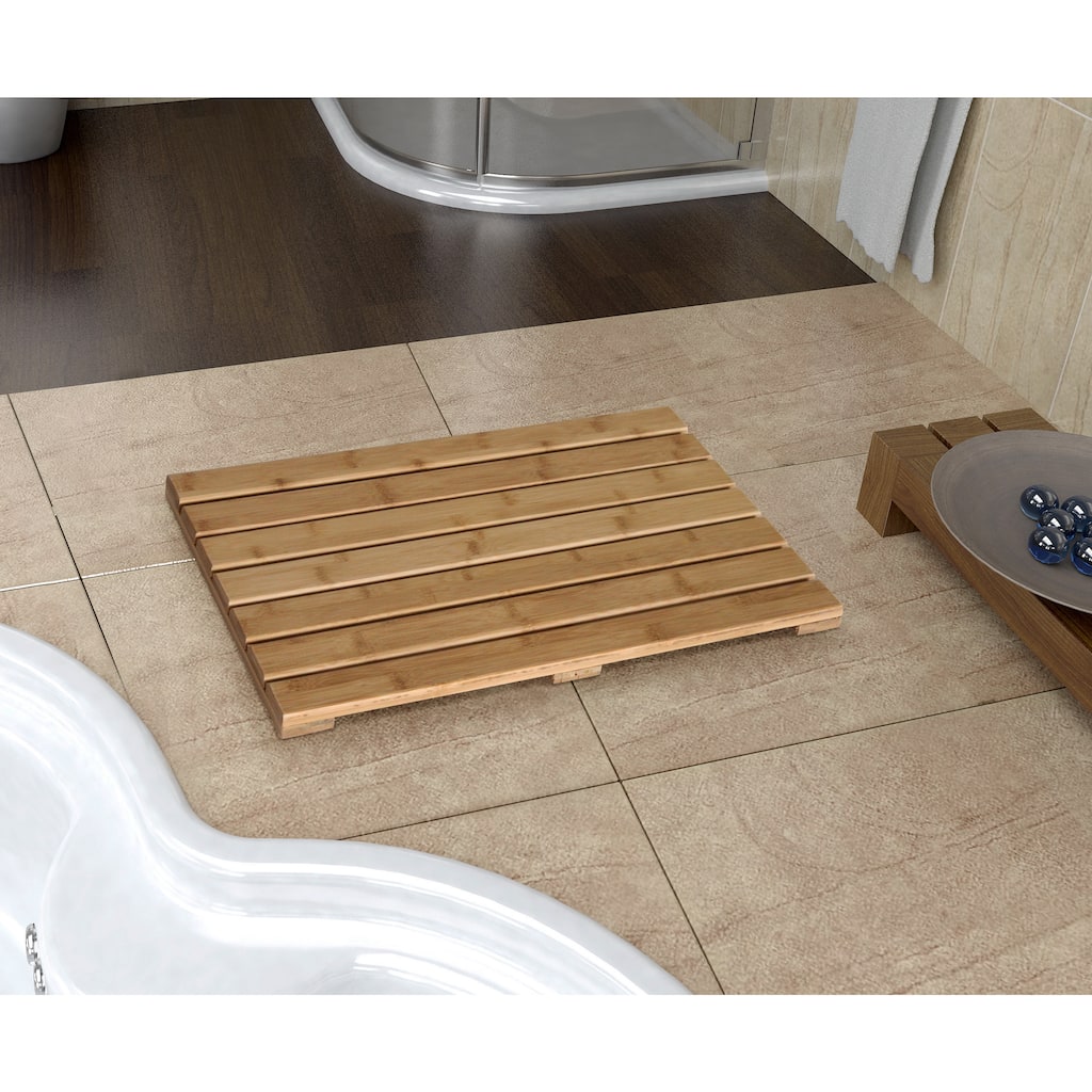 Bamboo Natural Bath Mat
