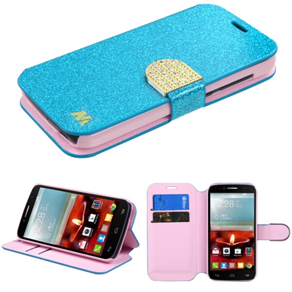 Shop Insten Leather Glitter Phone Case with Stand/ Wallet Flap Pouch