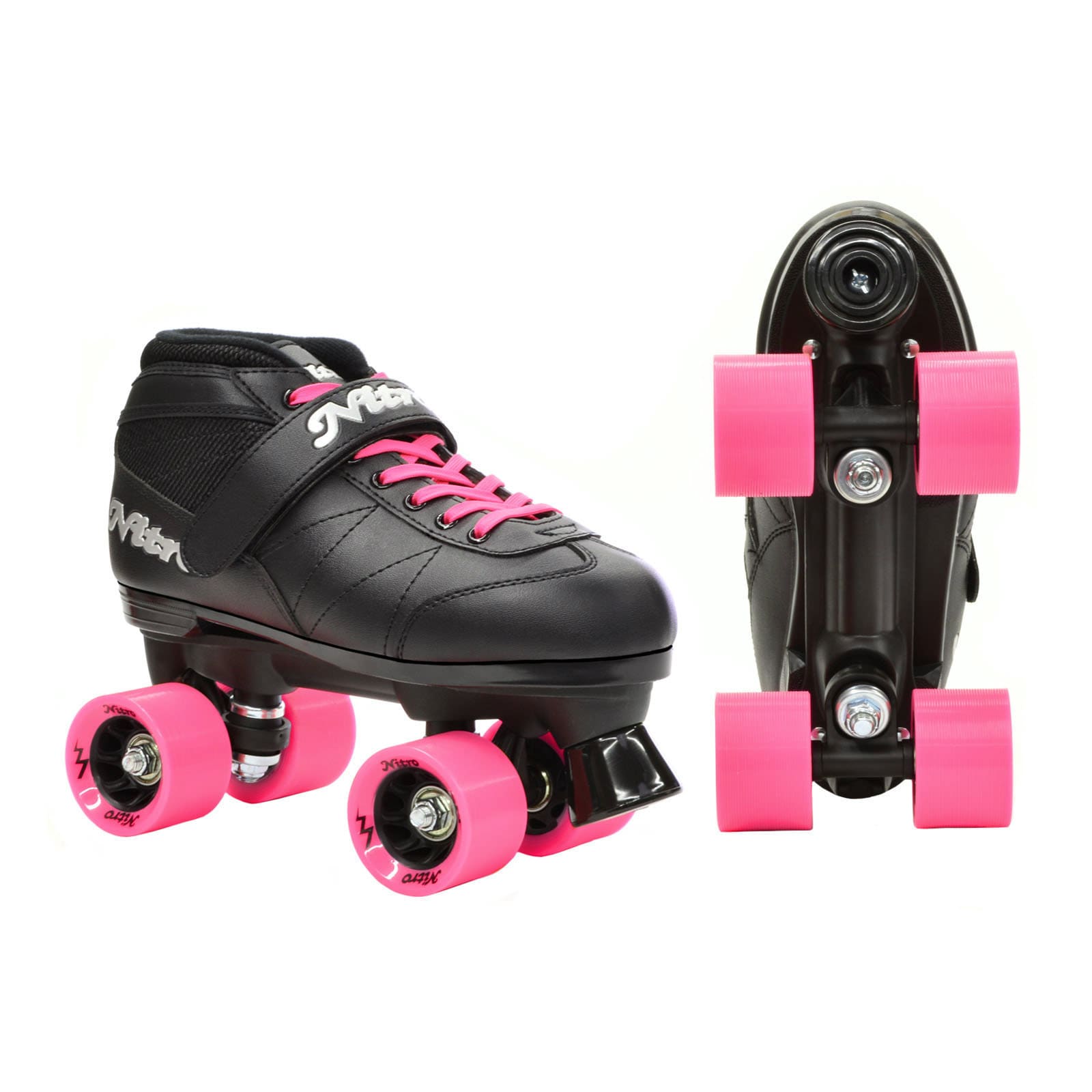 Epic Pink Super Nitro Quad Speed Roller Skate 3-piece Bundle 