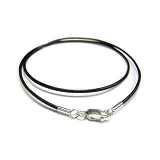 Sterling Silver Real Leather Cord with CZ Bracelet 925 clasp Sterling Silver Real Leather Cord with CZ Bracelet 925 clasp