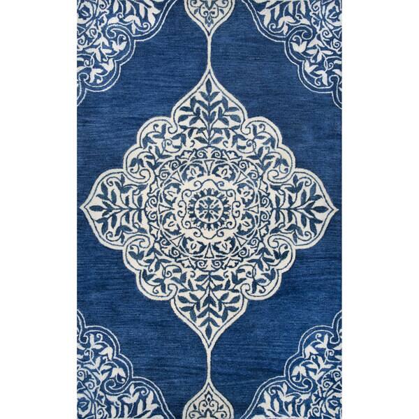 Shop Nuloom Handmade Vintage Wool Silk Fancy Rug 8 X 10 Overstock 10128557