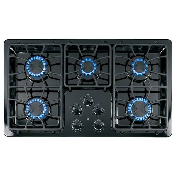 Shop Ge 36 Inch Gas Cooktop Free Shipping Today Overstock