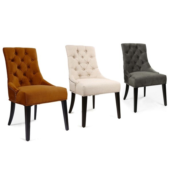 shop european style tufted side chair set of 2 free shipping