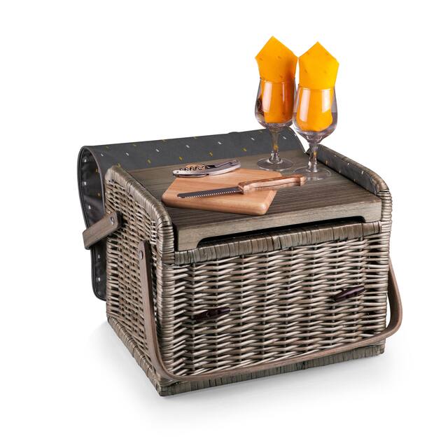 Picnic Time Anthology Collection Kabrio Wine and Cheese Basket