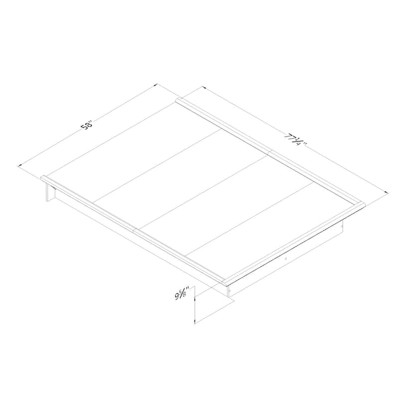 South Shore Step One Full-size Platform Bed