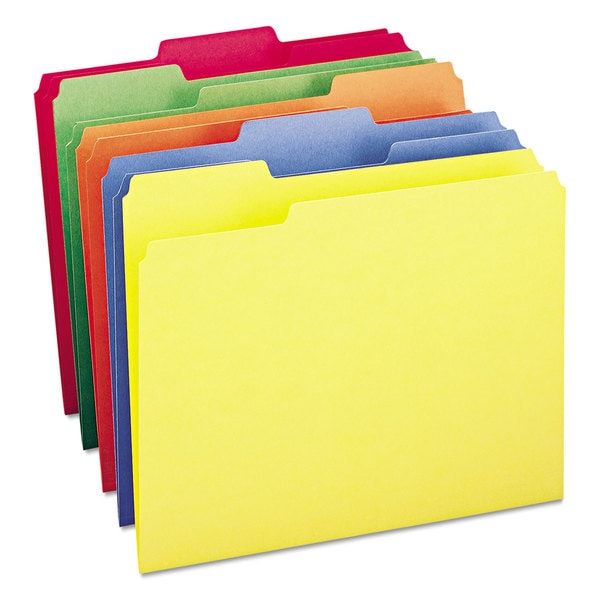 Smead Bright Assorted Colored File Folders Free Shipping On Orders Over 45