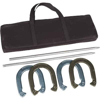 Trademark Innovations Gold/ Silver Pro Horseshoe Set